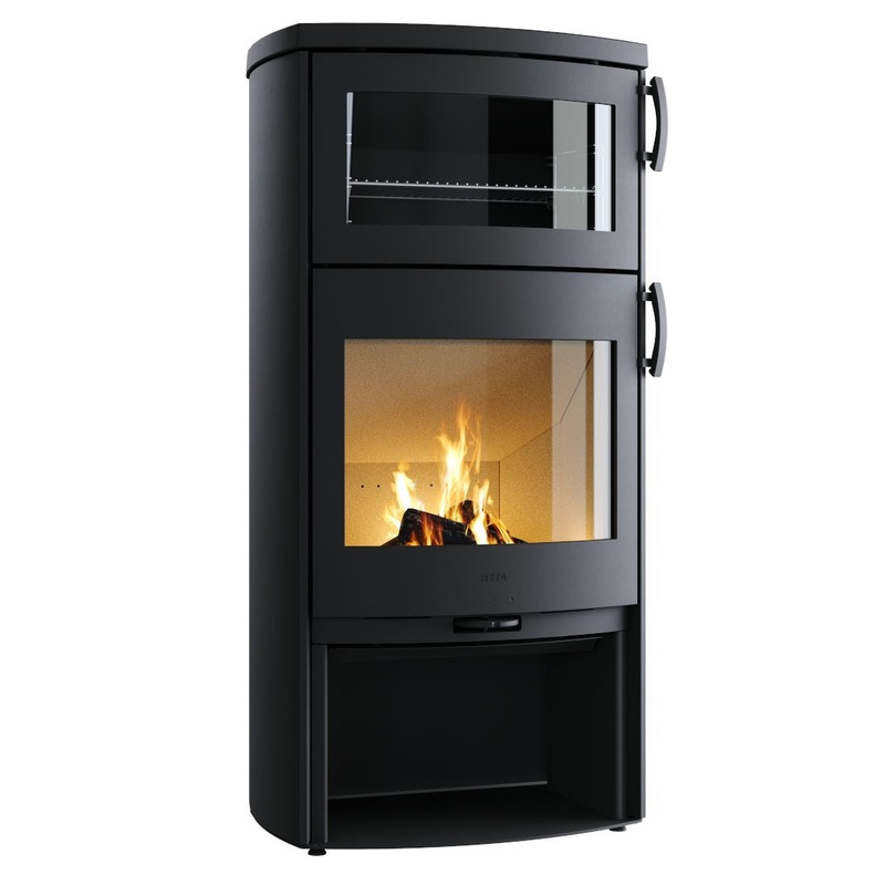Heta Eclipse XL-B 7.1kW Wood Burning Stove with Baking Oven