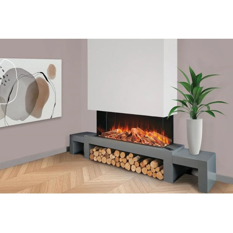 Solution Brandon With Chimney Breast & Log Bench
