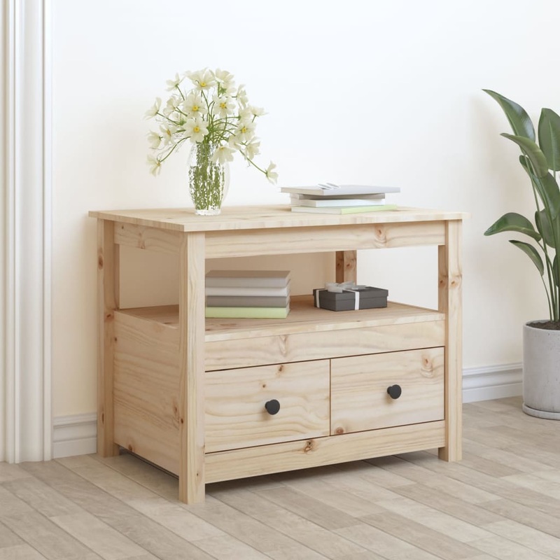 Berkfield Coffee Table 71x49x55 cm Solid Wood Pine