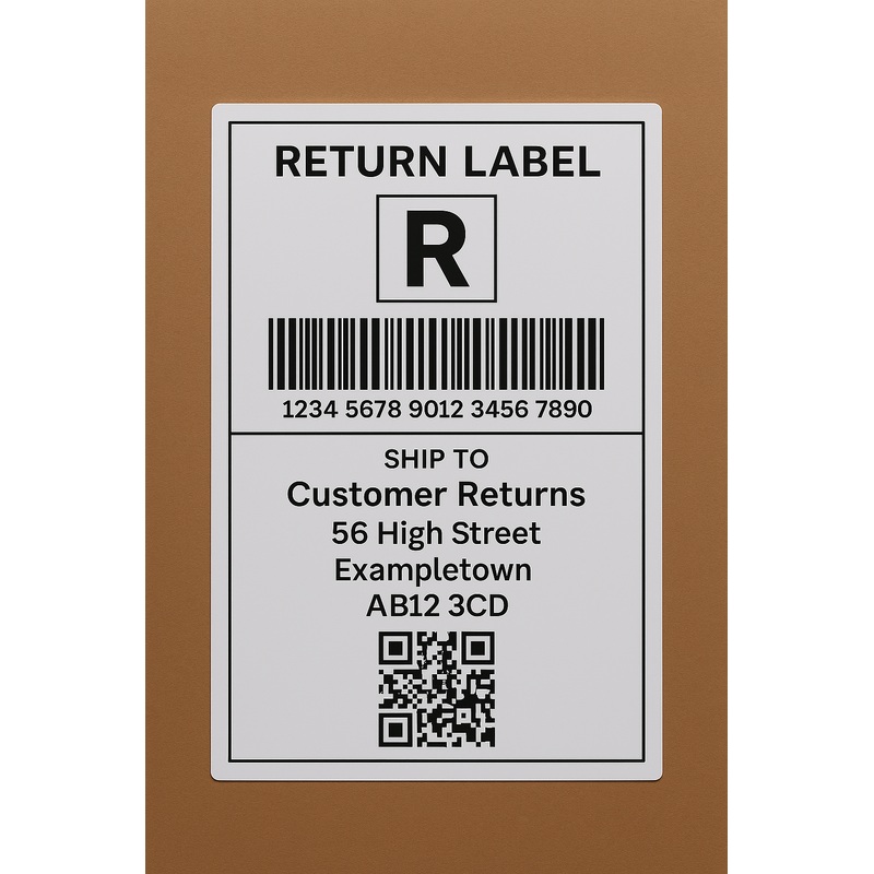 Return Label –  Extra Large Items