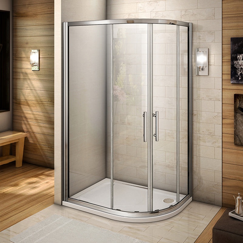 1000x800mm Quadrant Corner Entry Shower Enclosure Cubicle clearance
