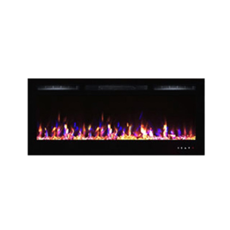 Electric LED Fireplace Insert – 50- Black