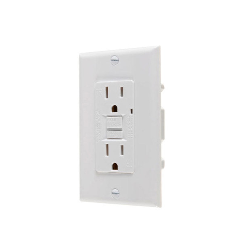 Leviton GFTR1-W SmartlockPro Self-Test GFCI Receptacle, Tamper Resistant, 15A, White