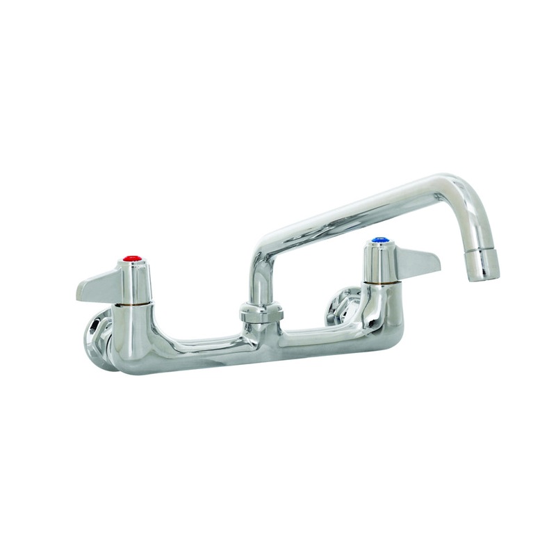 T&S Wall-Mount 8 Centre Kitchen Faucet