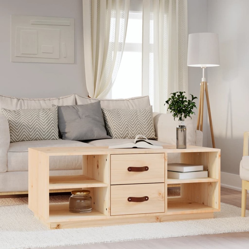 Berkfield Coffee Table 100x50x41 cm Solid Wood Pine