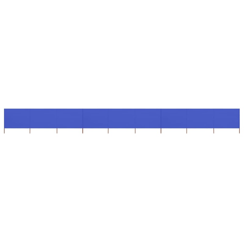 Berkfield 9-panel Wind Screen Fabric 1200×120 cm Azure Blue