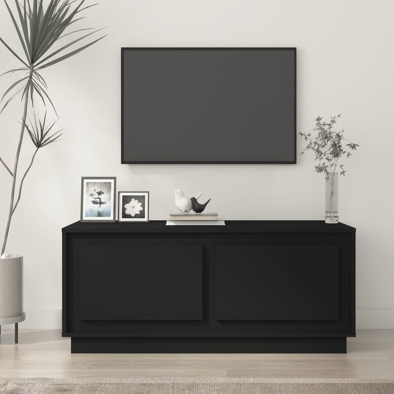 Berkfield Coffee Table Black 102x50x44 cm Engineered Wood