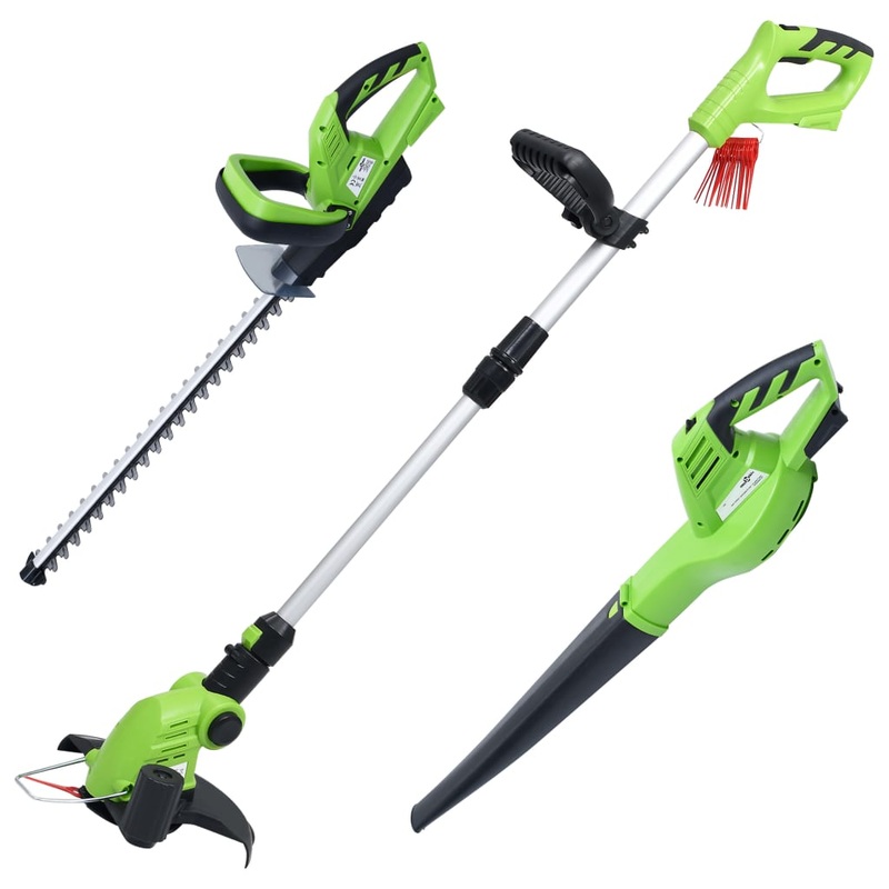 Berkfield 3 Piece Cordless Garden Power Tool Set
