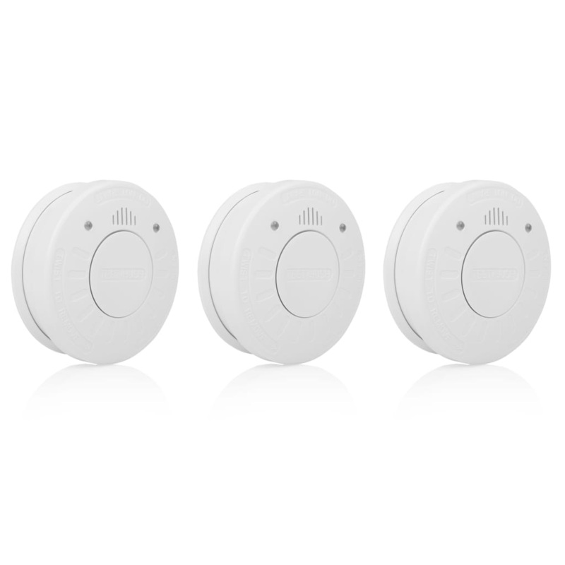 Smartwares Smoke Alarms 3 pcs 10x10x3,3 cm White