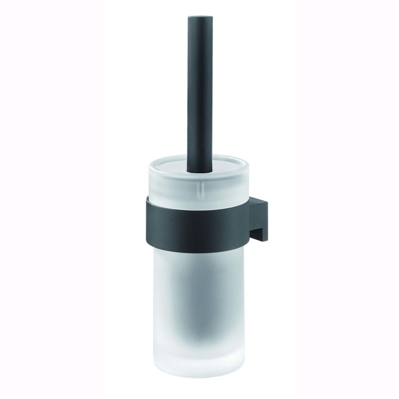 Tiger Toilet Brush and Holder Bold Matt Black