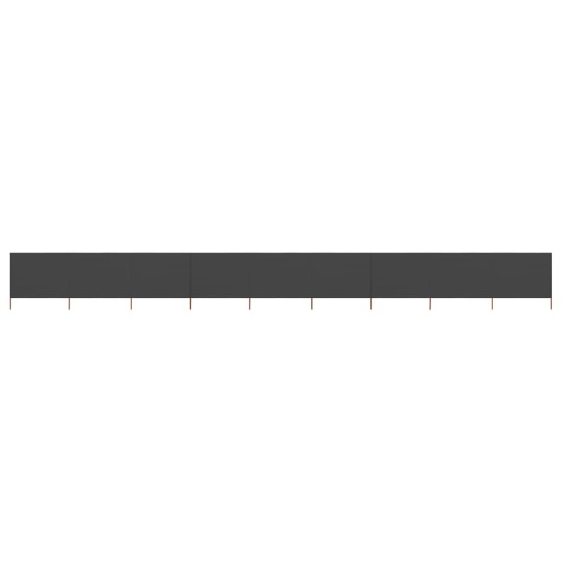 Berkfield 9-panel Wind Screen Fabric 1200×80 cm Anthracite