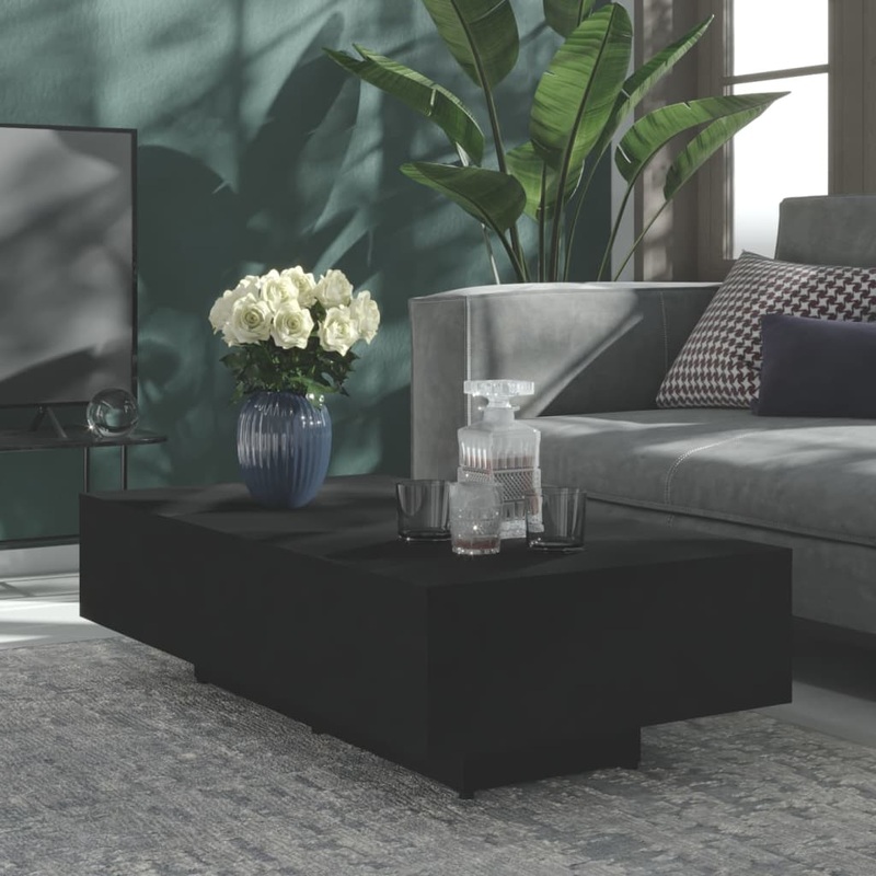 Berkfield Coffee Table Black 115x60x31 cm Engineered Wood
