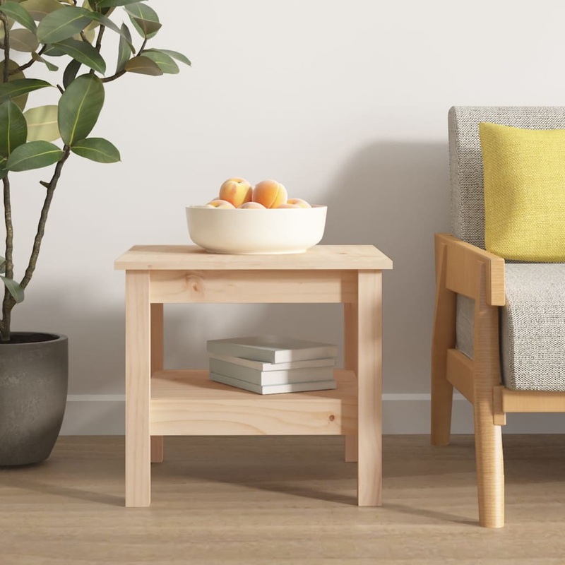 Berkfield Coffee Table 45x45x40 cm Solid Wood Pine