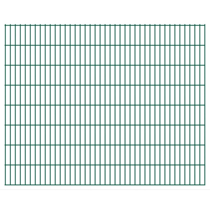 Berkfield 2D Garden Fence Panels 2.008×1.63 m 10 m (Total Length) Green