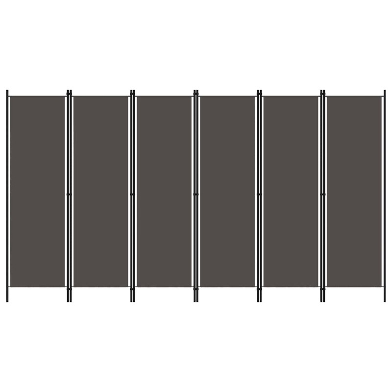 Berkfield 6-Panel Room Divider Anthracite 300×180 cm