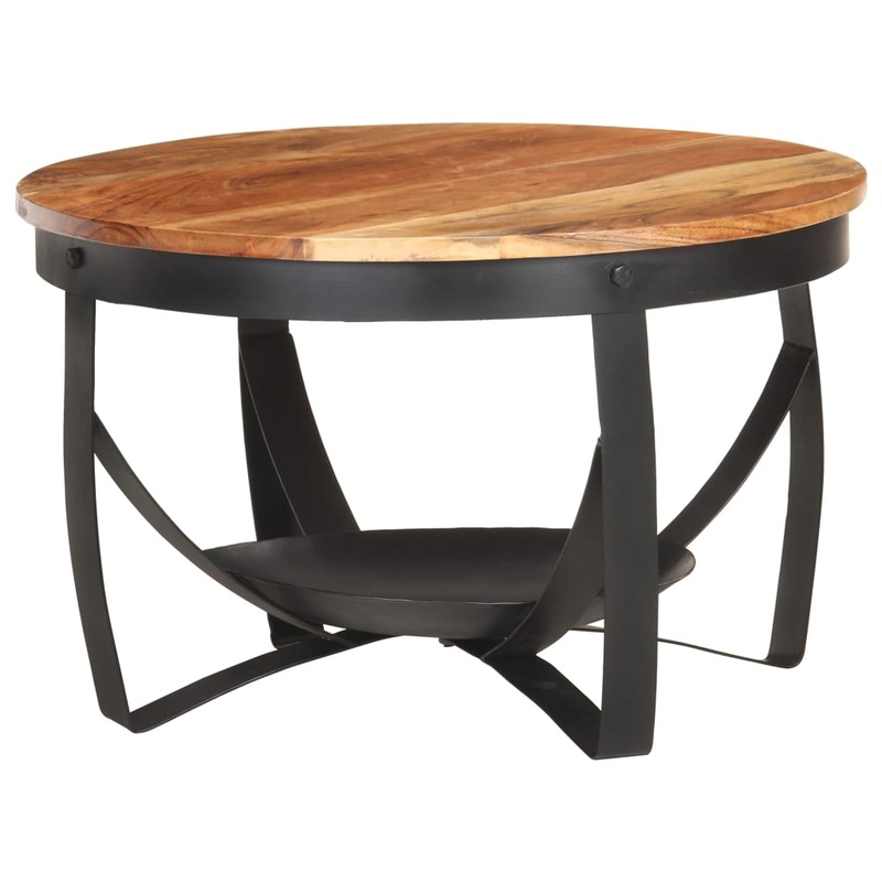 Berkfield Coffee Table 68×43 cm Solid Acacia Wood