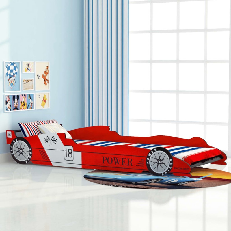 Berkfield Children’s Race Car Bed 90×200 cm Red