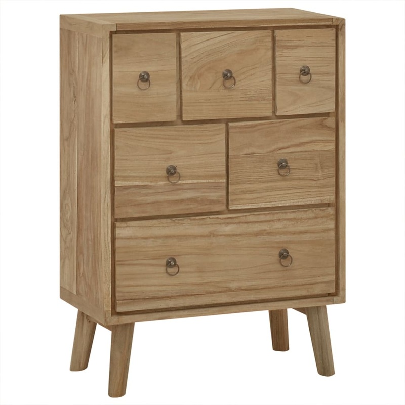 Berkfield Chest of Drawers 56x30x80 cm Solid Wood Teak