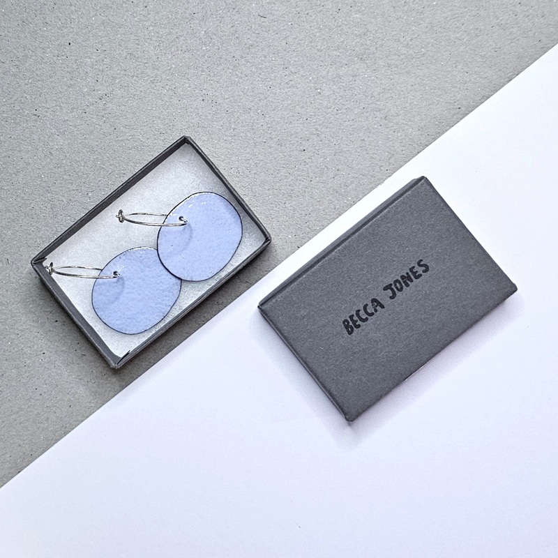 ENAMEL HOOP – PALE BLUE