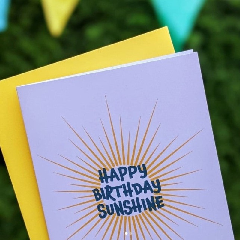 HAPPY BIRTHDAY SUNSHINE CARD
