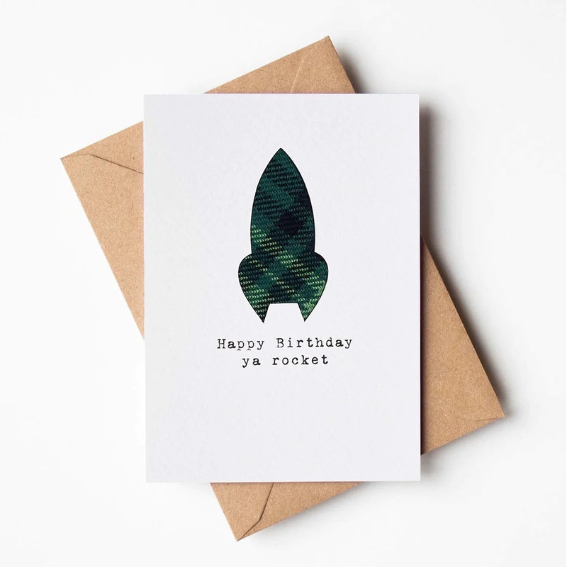 HAPPY BIRTHDAY YA ROCKET CARD