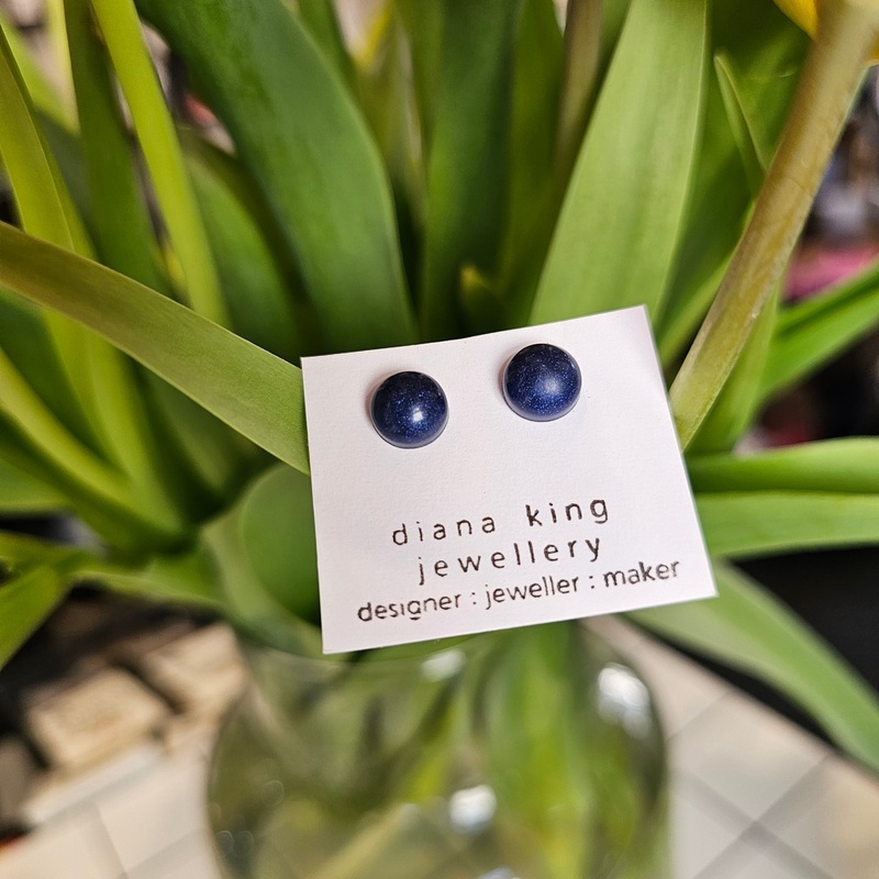 NAVY BLUE SMALL DOME STUDS