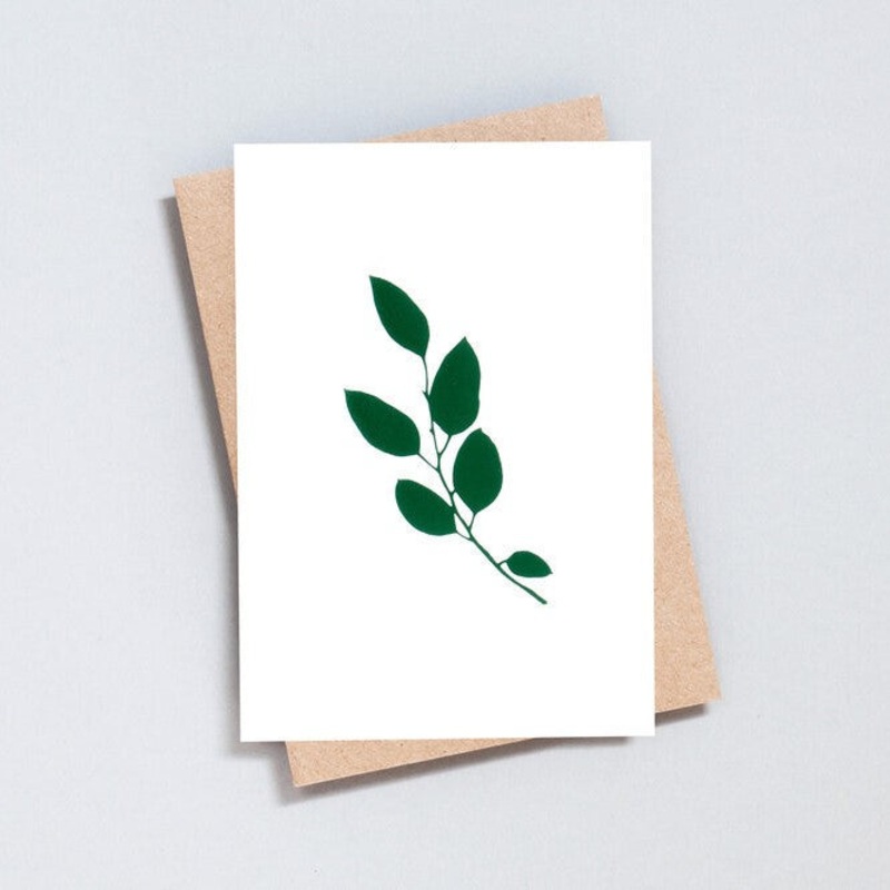 EUCALYPTUS CARD – IVORY