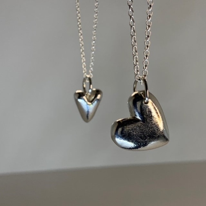 CHUNKY HEART PENDANT|Small|Large