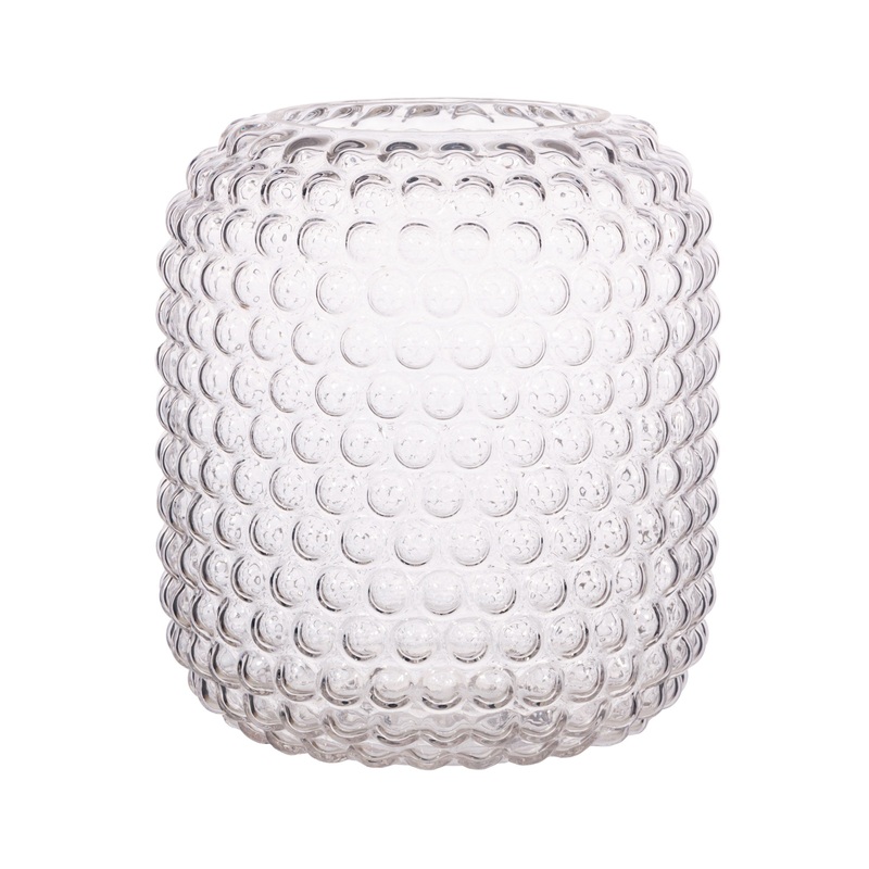 GLASS BOBBLE VASE