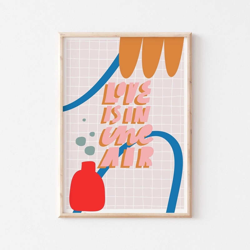 LOVE IS IN THE AIR – A4 PRINT