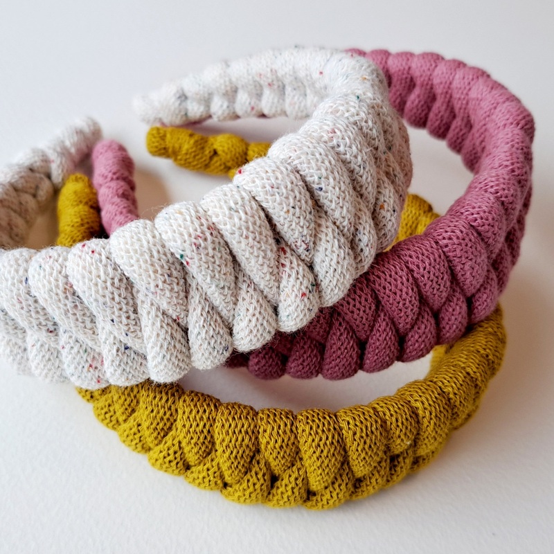 HEADBAND|Dark Pink|Ochre|White/Multi Speckle