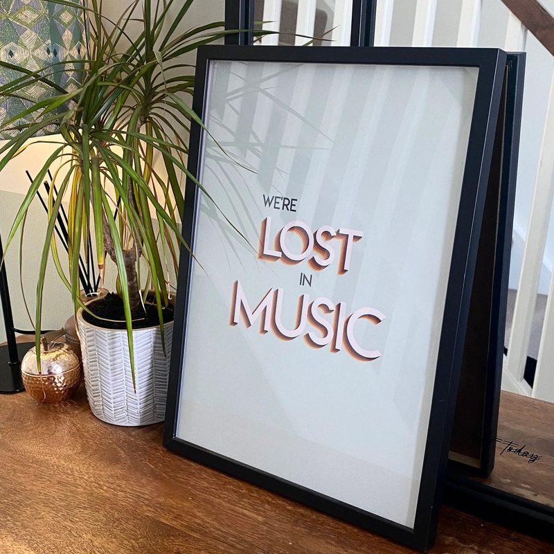 LOST IN MUSIC – A4 PRINT