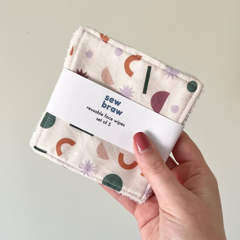 FACE WIPES|Cosmic Stars|Green Pink Floral|Navy Shooting Stars