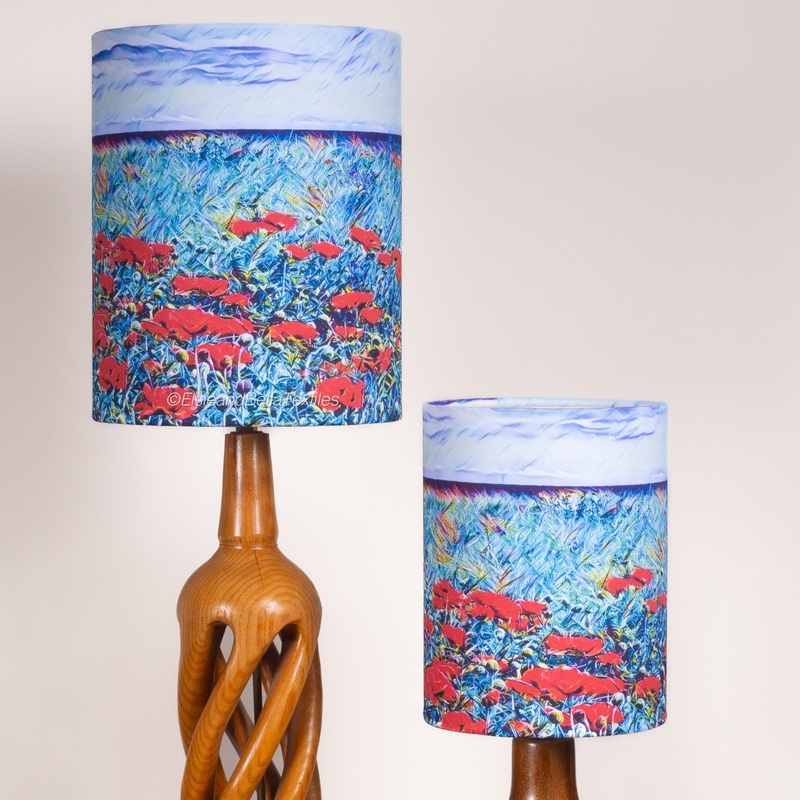 EAST HAVEN POPPIES LAMPSHADES|15 x 15|15 x 20|20 x 25