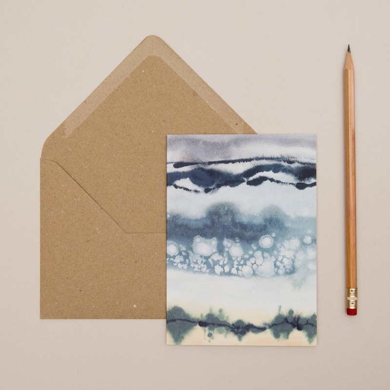 BAHARI ABSTRACT BEACH CARD