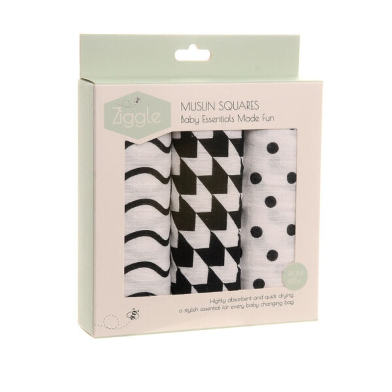 BLACK AND WHITE MUSLIN SET
