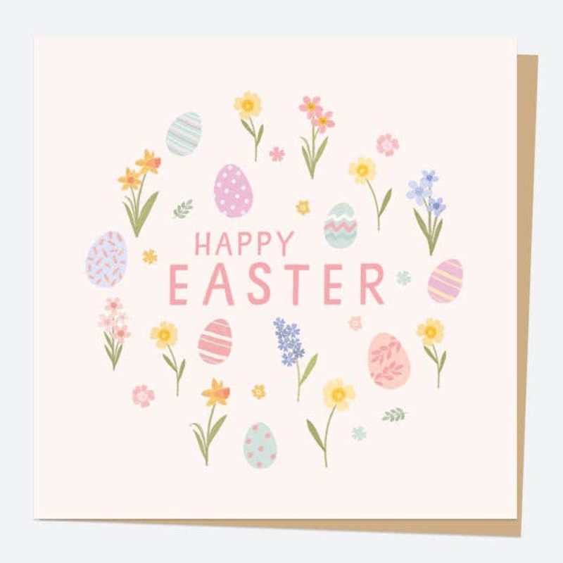 EASTER CARD – Pastel Eggs
