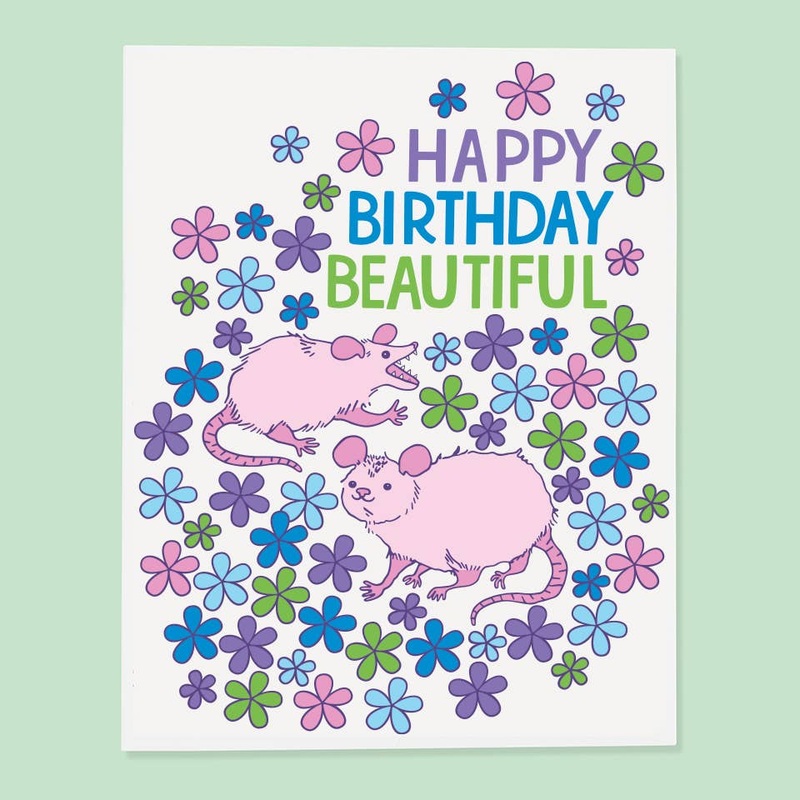 Opossum BdayCard