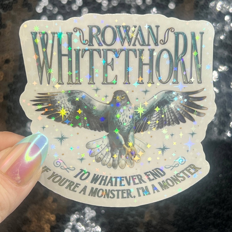 Rowan Whitethorn Throne of Glass Holographic Sticker
