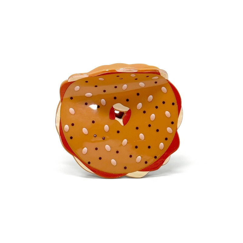 Bagel & Lox Hair Claw Clip NYC-Inspired icon Hair Accessory