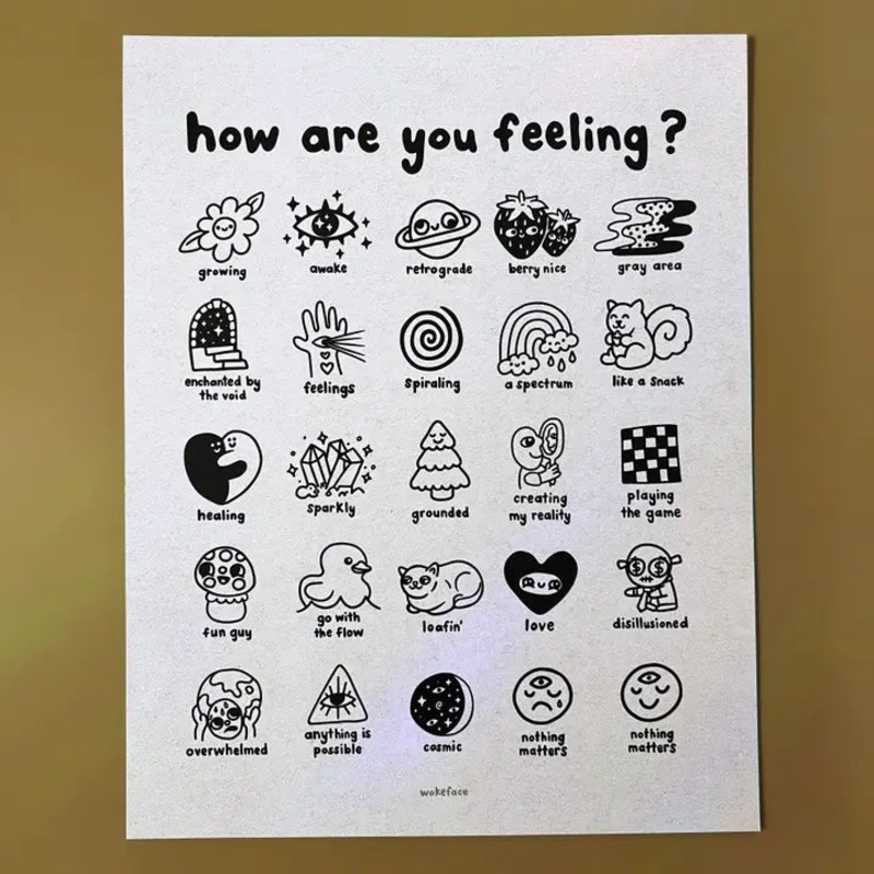 Feelings Chart Print