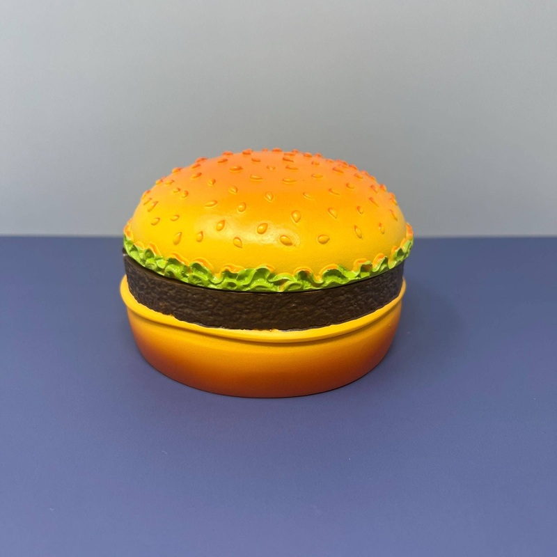 Hamburger Trinket Box  Foodie-Inspired Jewelry Holder & Storage Container