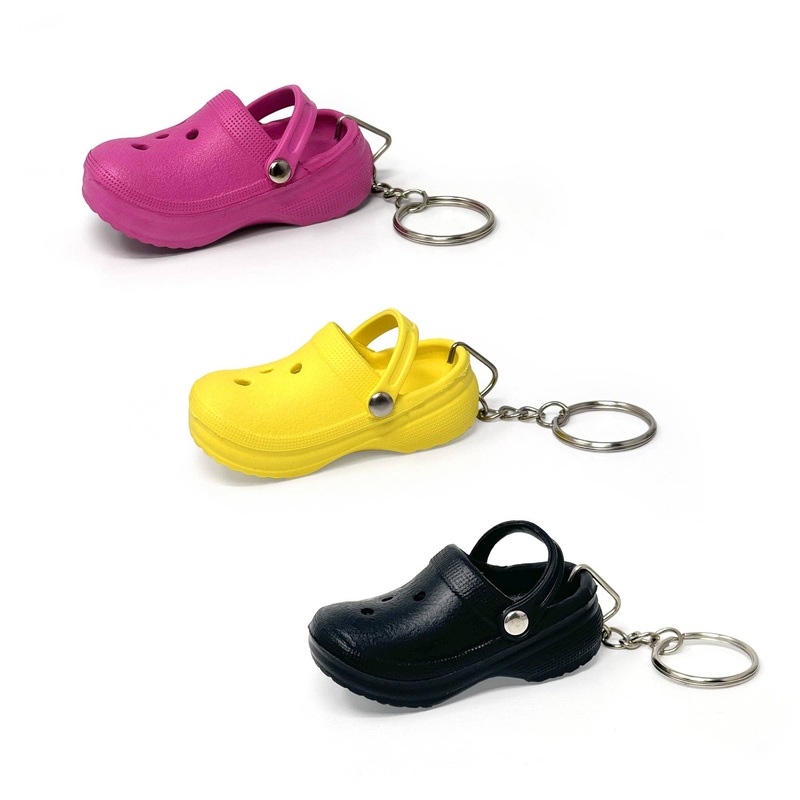 Mini Rubber Clog Keychain  Cute Croc-Inspired Charm