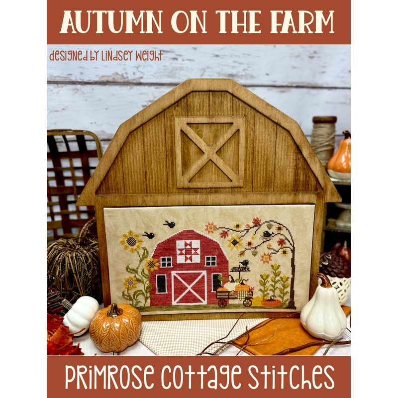 Autumn on the Farm Cross Stitch by Lindsey Weight of Primrose Cottage – PAPER Pattern PCS-118