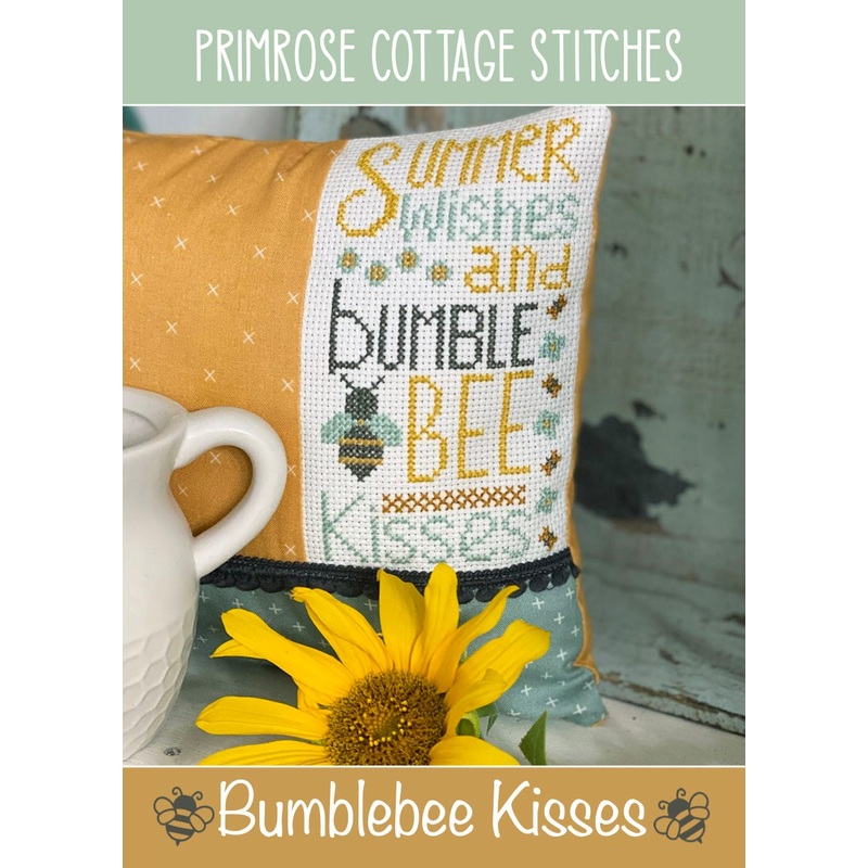 Bumblebee Kisses Cross Stitch by Lindsey Weight of Primrose Cottage Stitches – PDF Pattern