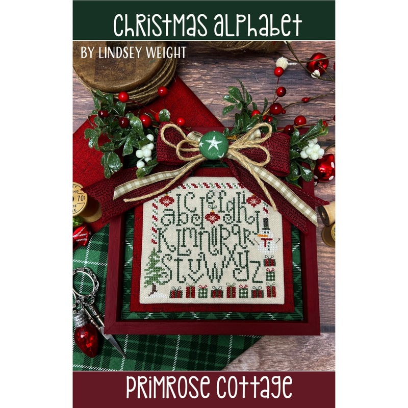 Christmas Alphabet Cross Stitch by Lindsey Weight of Primrose Cottage – PAPER Pattern PCS-096