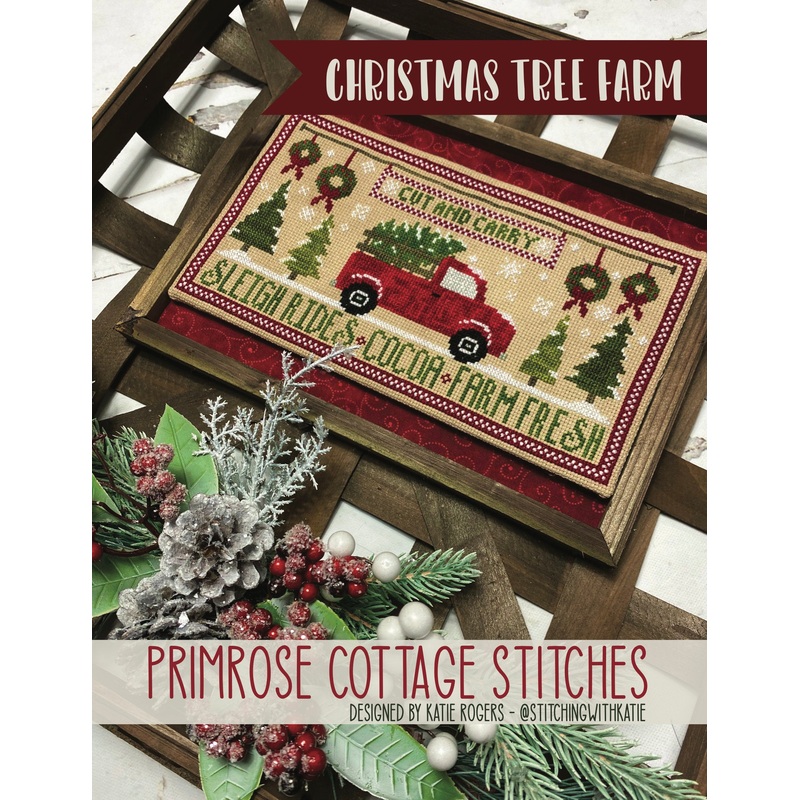 Christmas Tree Farm Cross Stitch by Katie Rogers of Primrose Cottage Stitches – PAPER Pattern PCS-002