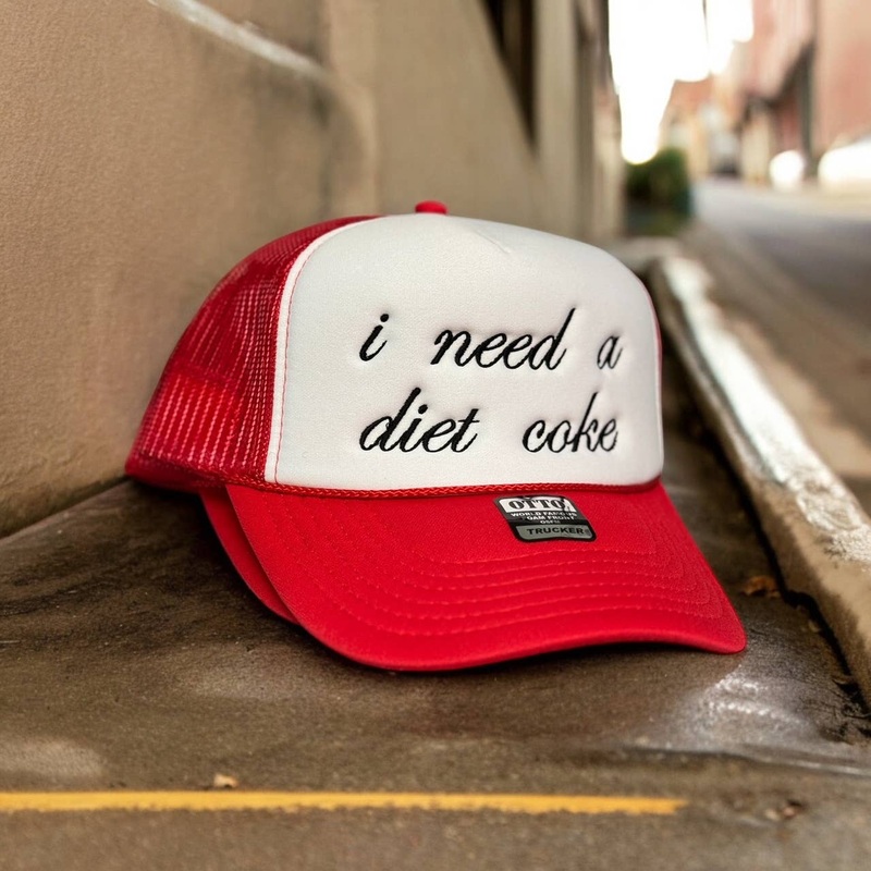 Embroidered Trucker Hat, Custom Trucker Hat, Personalized
