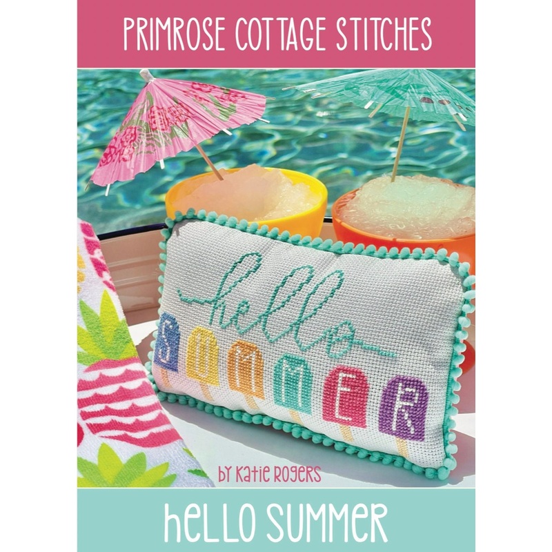 Hello Summer Cross Stitch by Katie Rogers of Primrose Cottage – PAPER Pattern PCS-054
