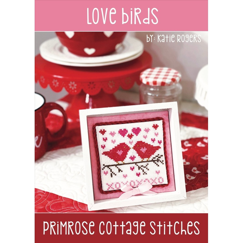 Love Birds Cross Stitch by Katie Rogers of Primrose Cottage Stitches – PAPER Pattern PCS-049